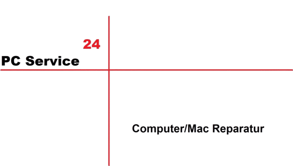 PC Service 24 – Logo für Computer- und Mac-Reparatur